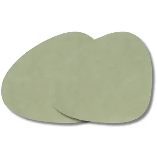LIND DNA Tischset Curve L Nupo, 2er-Set - Olive Green