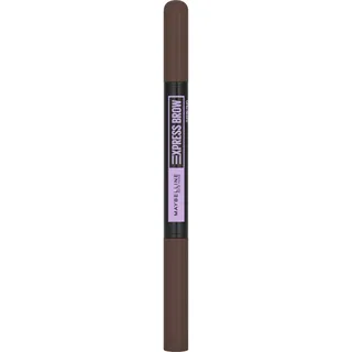 Maybelline NEW YORK Express Brow Satin Duo Stift und Puder für die Augenbrauen Duo Farbton 04 Dark Brown