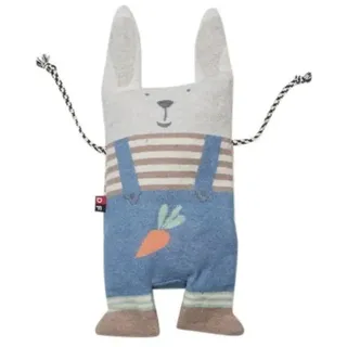 David Fussenegger Körnerkissen 'Hase' 16 x 29 cm Mittelblau