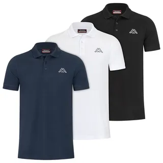 Kappa Herren Polo VELEOT 3 Polo Shirt 3er-Pack s/s 707408-11-0601 S - Bright White - S