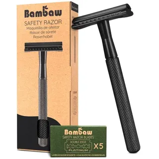 Bambaw Metall Rasierer Schwarz 1 Stük