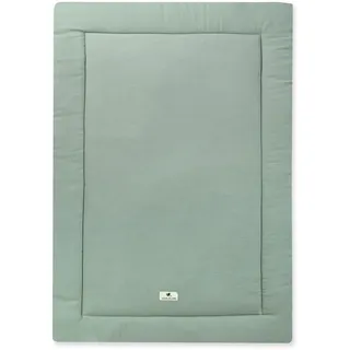 Julius Zöllner Krabbeldecke Musselin 95x135 cm | Made in Germany | 100% Baumwollmusselin| OEKO-TEX® STANDARD 100 | Grün