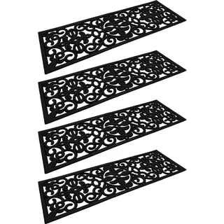 Buri Stufenmatte 76,3 x 25,5 cm Schwarz