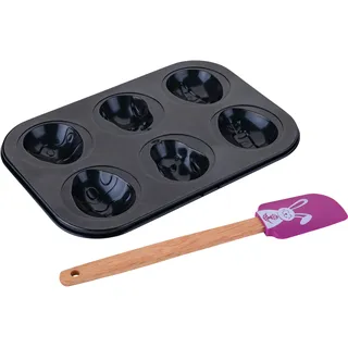 FACKELMANN 6er Muffinform mit Teigschaber