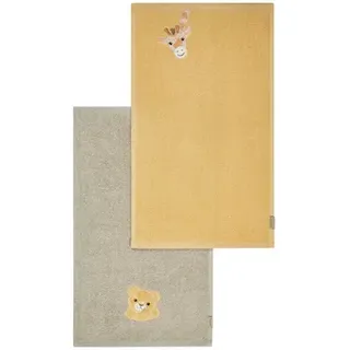 Sterntaler Kinderhandtuch Doppelpack 50 x 30 cm Safari bunt, 50x30 cm