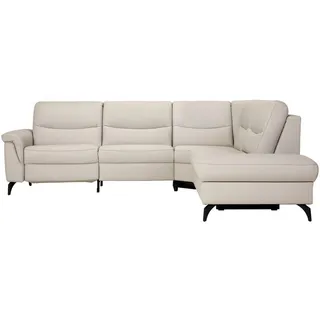 Himolla Komfortklass Ecksofa, Hellgrau, Metall, Echtleder, Rindleder, 4-5-Sitzer, Ottomane rechts, L-Form, 280x249 cm, Blauer Engel, Goldenes M, Made in Germany, Emas, Typenauswahl, Lederauswahl, Stoffauswahl, planbar, Sitzqualitäten, seitenverkehrt erhältlich, Hocker erhältlich, Wohnzimmer, Sofas & Couches, Wohnlandschaften, Ecksofas
