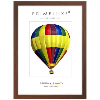 PrimeLuxe Holz Bilderrahmen 60 x 120 cm (Bildmaß) in Wenge Braun | Farbe und Größe wählbar | Rahmen für Poster | Puzzle | Foto collage | MADE IN GERMANY