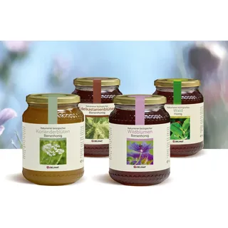 Honigpaket Intensive Charakterköpfe
 4 Gläser (4 x 1 kg), Bio Probierpakete