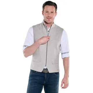 Engbers Anzugweste Herren Sakko-Weste mit Zipper, Beige beige|braun 60; 4XL