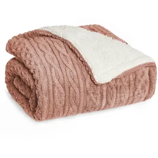 Blumtal Kuscheldecke 220 x 240 cm Pink