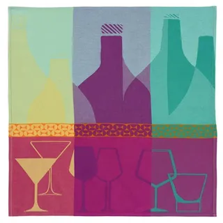 Sander - Geschirrtuch - Bar - Farbe: Aqua/Purple