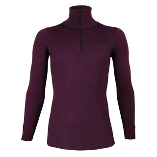 wobera NATUR Rollkragenshirt Steh-/Rollkragenshirt mit/ohne Reißverschluss mit Schurwolle&Seide rot 42/44