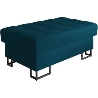 Mirjan24 Polsterhocker, Türkis, Metall, Rechteckig, 106x44x67 cm, Wohnzimmer, Hocker, Sitzhocker