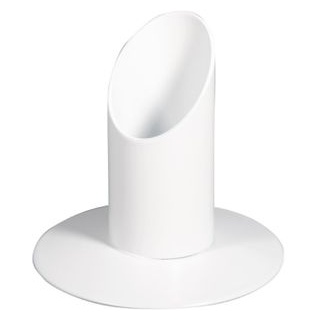 Rayher Kerzenständer Kommunion und Taufe, weiß, Kerzenhalter, Metall, Höhe 7,5 cm