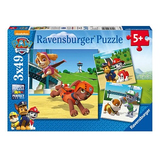 Ravensburger PAW Patrol Team auf 4 Pfoten Puzzle, 3 x 49 Teile
