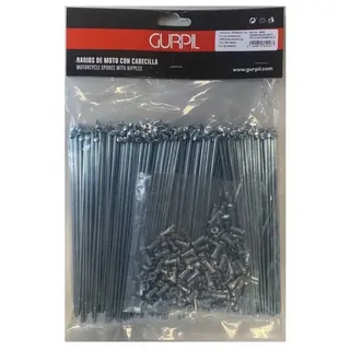 Gurpil 37114 90o Speichen 200 Einheiten - Silver - 175 x 4.00 mm