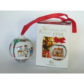 Hutschenreuther Weihnachtskugel 1998*Rarität, Weihnachten, Porzellankugel, Baumschmuck, Baumanhänger, Anhänger