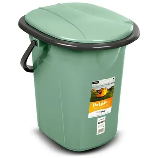 GreenBlue Eimertoilette 19L Grün/Grau