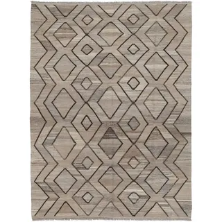 Carpet Avenue Teppich Kelim Afghan Modern 207x153, Rechteck, Höhe: 4 mm braun
