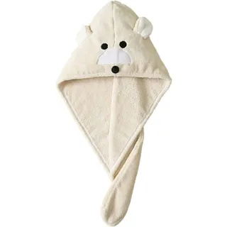 Haarturban Erwachsene Kinder Harrtuch Mikrofaser Haartrockentuch mit Knopf Kopftuch Schnelltrocknend saugfähig Haar Trocknendes Tuch Mädchen Frauen Badekappe Panda Handtuch für Dusche Salon Bad