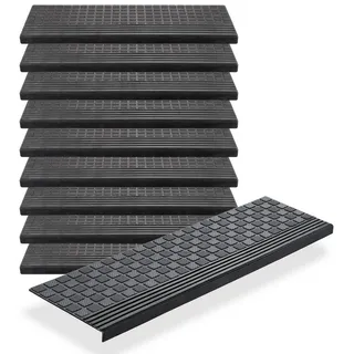 BigDean Stufenmatte 65 x 25 cm Schwarz