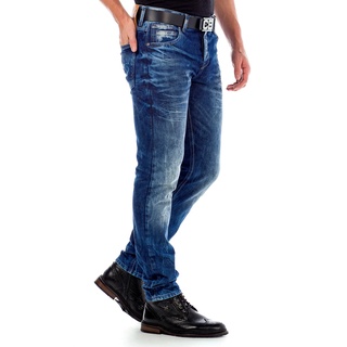 Slim-fit-Jeans CIPO & BAXX Gr. 34, Länge 34, blau Herren Jeans Cipo Baxx in Regular Fit
