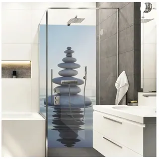 Duschrückwand mySpotti Shower Calmness Steine 100 x 210 cm