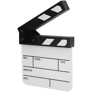 Movie Film Clap Board, 5,9 X 6,5 Zoll Acrylfilm Clapboard, Cut Action Scene Clapper Board mit Stift, für Filmaufnahmen