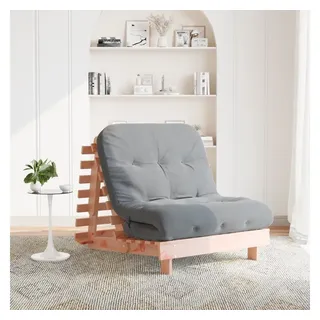 vidaXL Futon Schlafsofa mit Matratze 80x206x11 cm Massivholz Douglasie