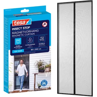 Tesa Insect Stop Magnetvorhang 80 cm x 200 cm Anthrazit