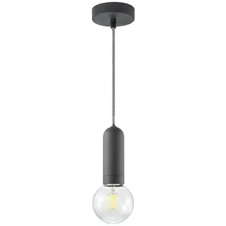 Pendelleuchte, schwarz, E27, Industrial Stil, Rustikal, Retro-Stil