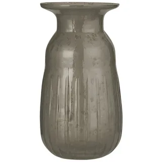 IB Laursen Hyazinthenvase pebbled Glas, Höhe 13.2, Ø 7 cm, grau