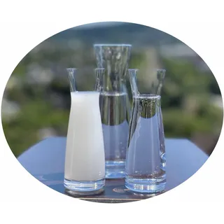 Topkapi 200.381-3-tlg Gedeck-Set aus Glas für Raki/Ouzo “Ali Bey”, 2 Raki Ouzo Gläser und eine Karaffe, Bleifreies Kristallglas, Made in Germany