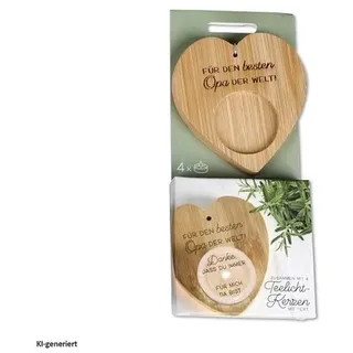 formano Teelichthalter mit Spruch „Für den besten Opa der Welt! Danke..."