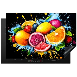 onlywow Herdabdeckplatte 80 x 52 cm Orange