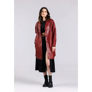 Lederjacke FREAKY NATION "As Well-FN", Damen, Gr. M (38), rot, Oberstoff: 100% Leder. Futter: 100% Baumwolle, normal, Jacken