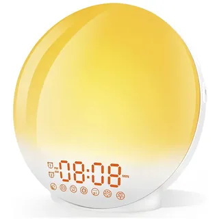 Sanftes Aufwachen mit LED Sonnenaufgangs- und Sonnenuntergangssimulation - Wecker und Stimmungslicht