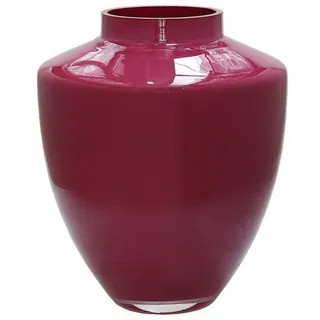 Vase the World Tischvase Glasvase klassisch konisch Blumenvase mundgeblasen (1 St., 1 Vase), handgefertigt für große Sträuße lila