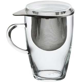 Peill+Putzler Teeglas Lyra  Buon Giorno , transparent/klar , Borosilikatglas , Maße (cm): H: 13