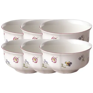Villeroy & Boch Petite Fleur Dessertschale Bunt/Weiß 6-tlg.