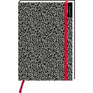 arsEdition Notizbuch myNOTES A5 Black/White kariert