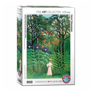 Eurographics Frau in einem exotischen Wald von Henri Rousseau Puzzle (1000 Teile)