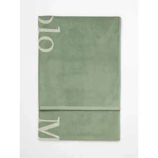 Marc O'Polo Badetuch Statement Beach sage Green, 100x180 cm - 100% Bio-Baumwollfrottier - Uni