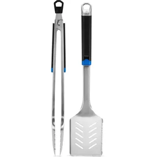 Napoleon Grillbesteck 2-teilig 9 x 40 cm pflegeleicht Schwarz/Weiß