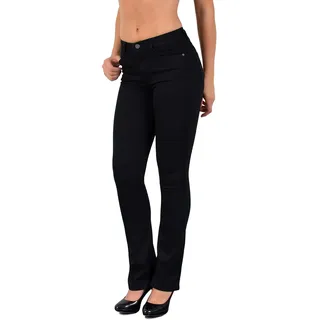 ESRA Bootcut Jeans Damen High Waist Jeans Damen Stretch Schlaghose bis Übergröße B700 - 54
