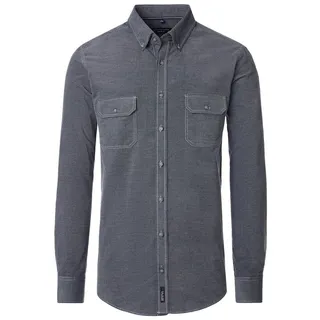 CASAMODA Businesshemd Casa Moda / He.Hemd langarm / B.D. Casual Fit silberfarben L