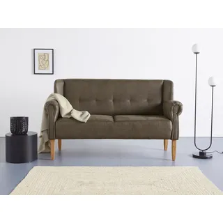 Home affaire Küchensofa Moro Couch mit Federkern, bequem, Breite, in verschiedenen Stoffe und Farben grün