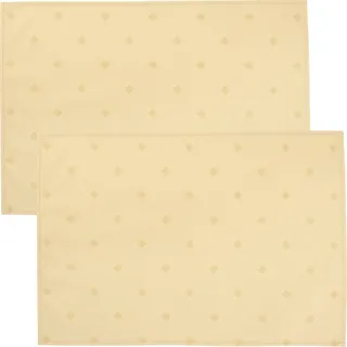 Erwin Müller abwaschbares Tischset, Platzset 2er-Pack Neuss im Rautendesign Natur Größe 35x50 cm - acrylversiegeltes Gewebe für leichtes Wischen