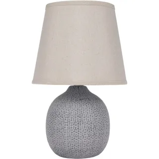 Boho Nachttischlampe Braun Beige 29 cm Ethno Stil Tischlampe Vintage Leuchte