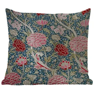 MuchoWow Dekokissen Blumen - Rot - Weihnachten - Rosa, Kissenhülle für den Außenbereich, Outdoor, Kissen, 50x50 cm bunt Quadratisch | 50 cm x 15 cm x 50 cm